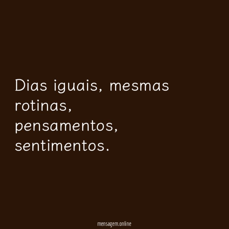 Dias iguais