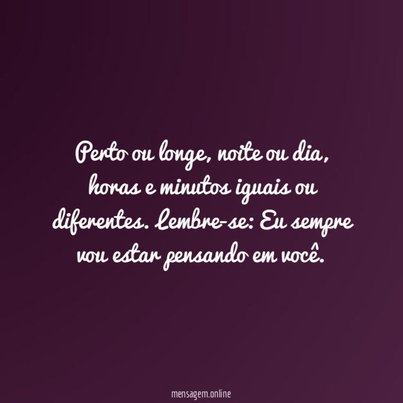 Perto ou longe
