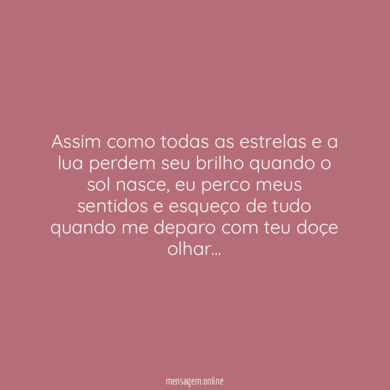 Assim como todas as estrelas e a lua
