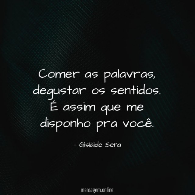 Comer as palavras