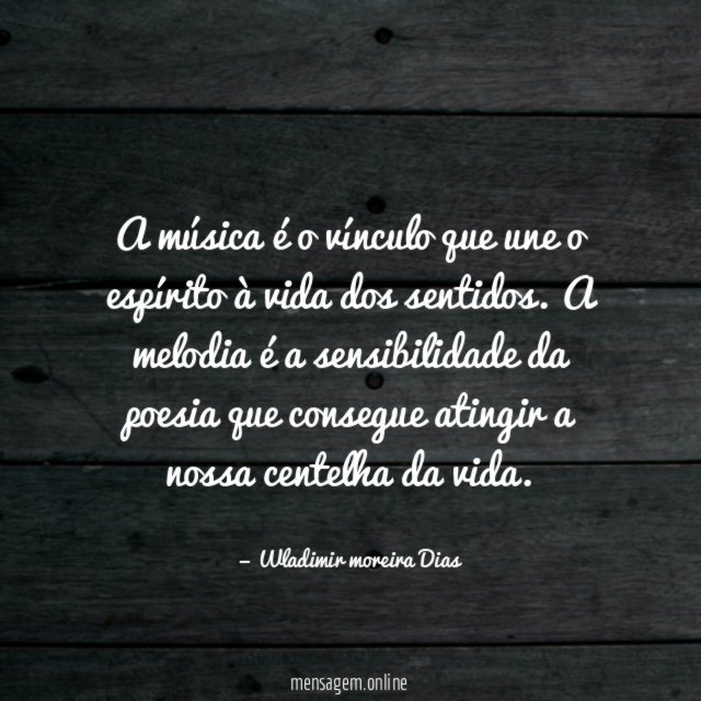 A música é o vínculo que une