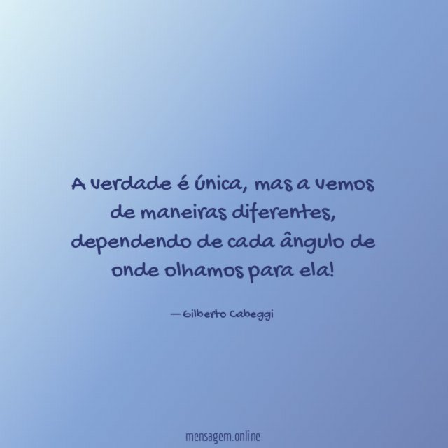 A verdade é única
