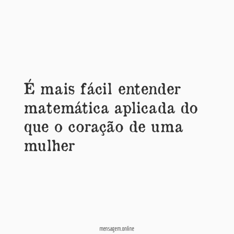 É mais fácil entender matemática aplicada do que