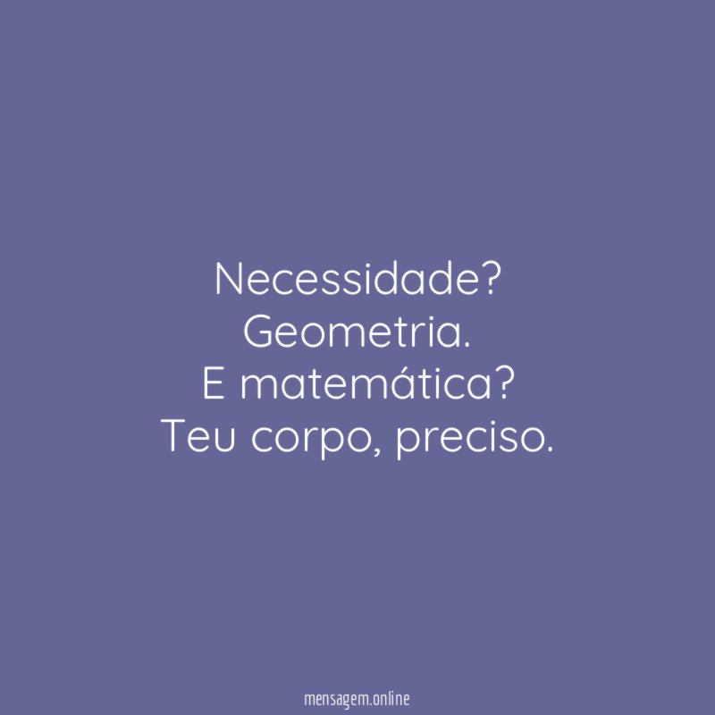 Necessidade?