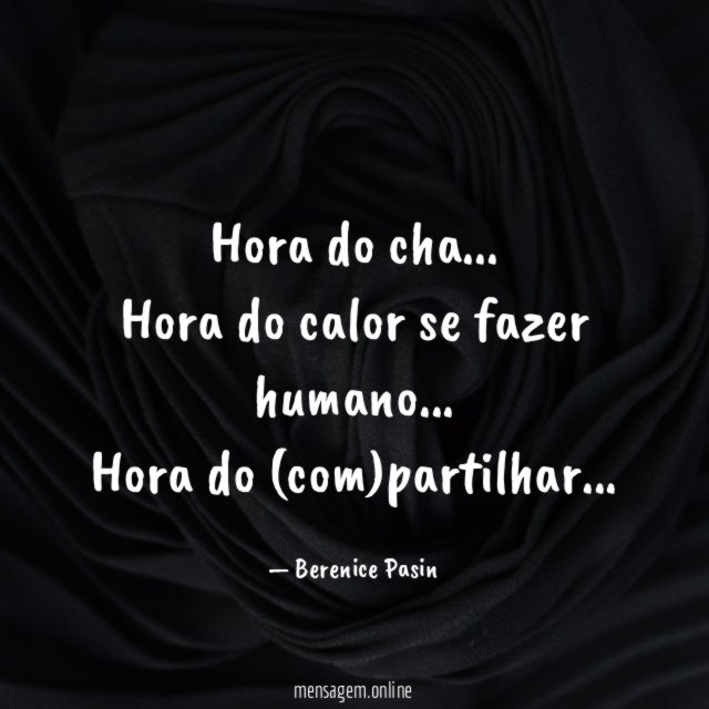 Hora do cha