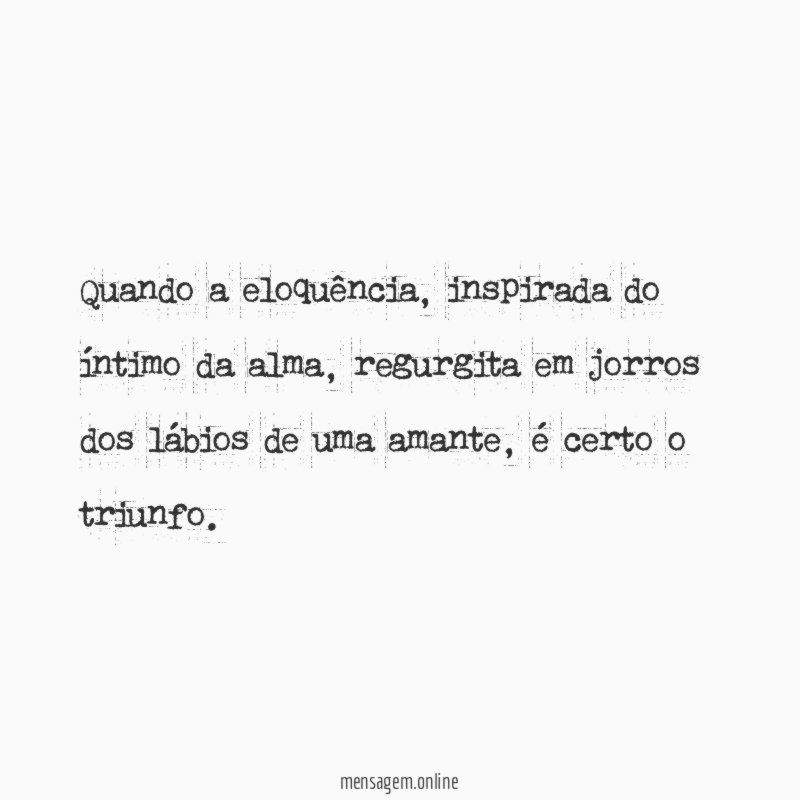 Quando a eloquência