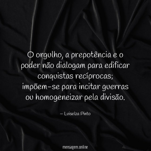 O orgulho