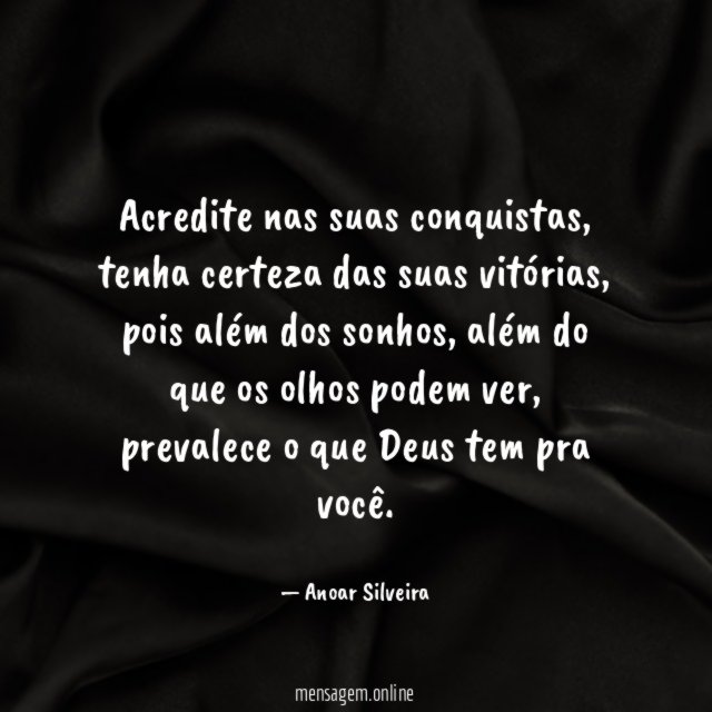 Acredite nas suas conquistas