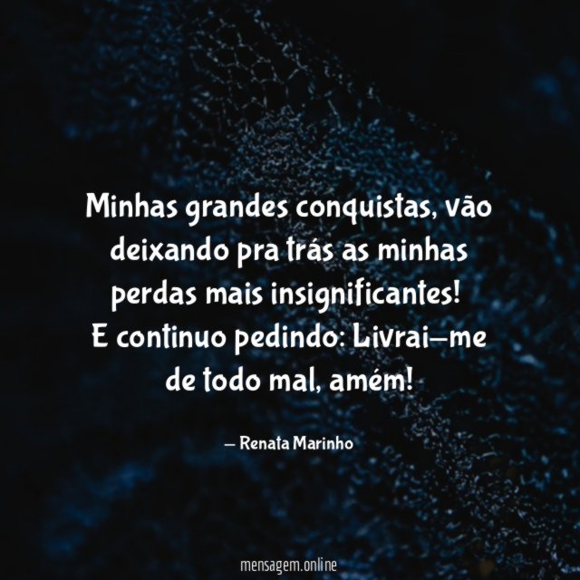 Minhas grandes conquistas