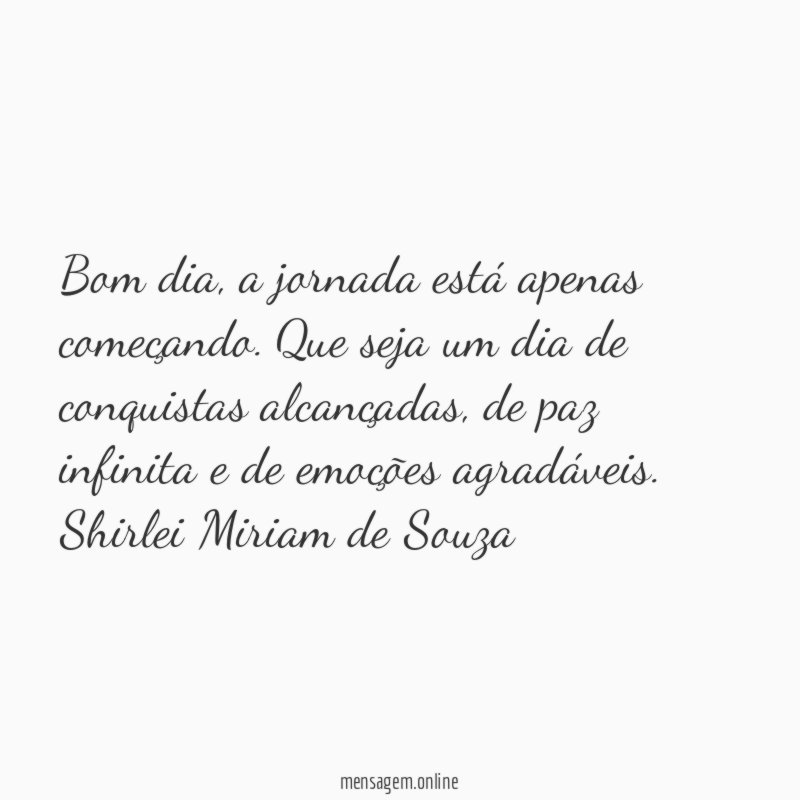 Bom dia