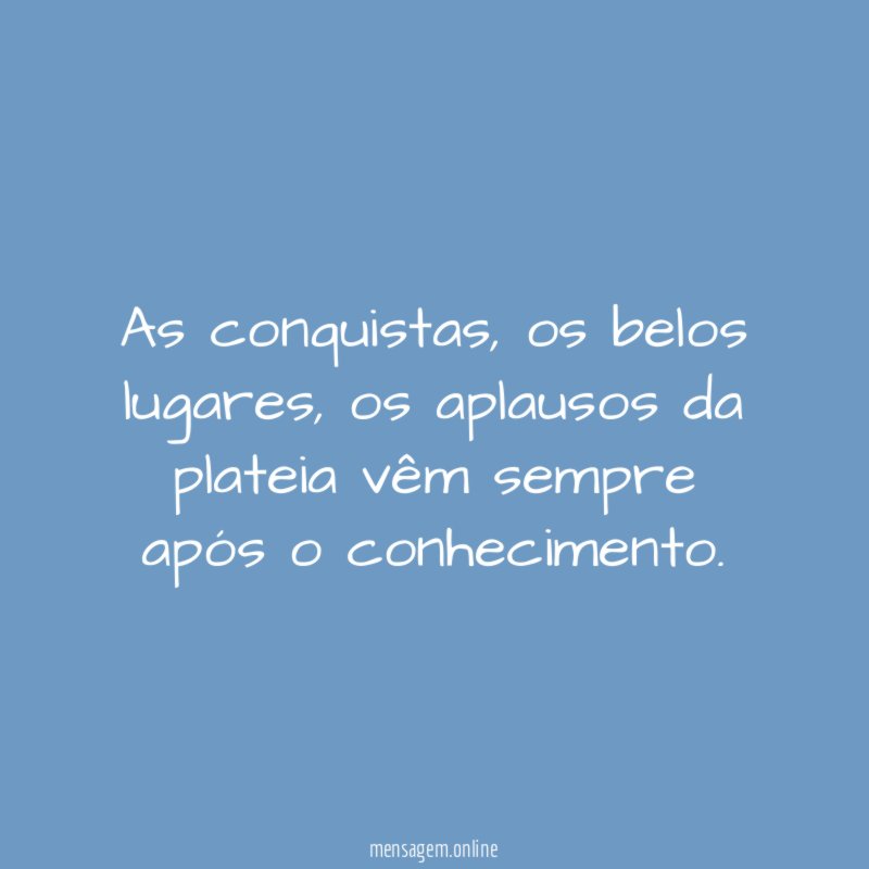 As conquistas