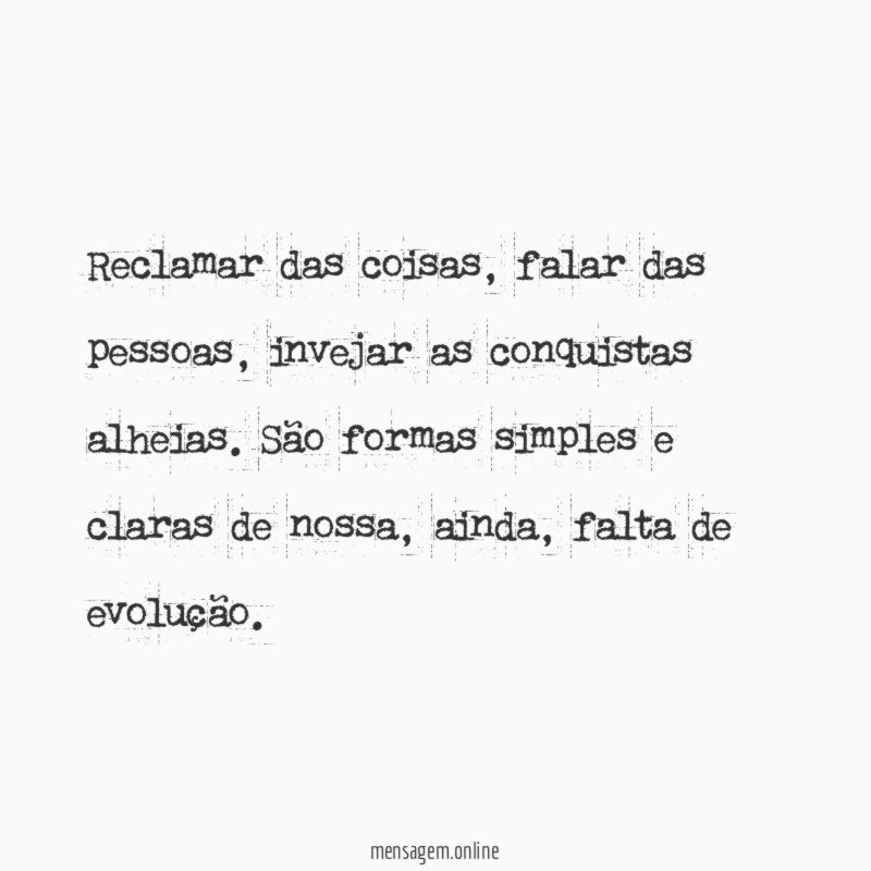Reclamar das coisas