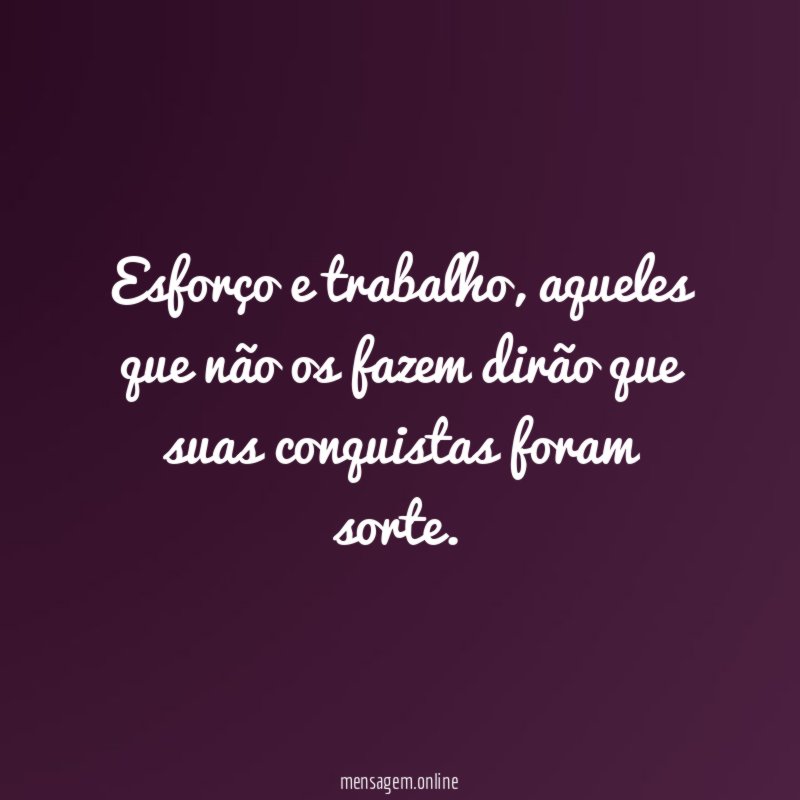 Esforço e trabalho