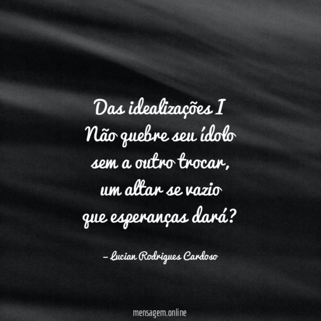 Das idealizações I