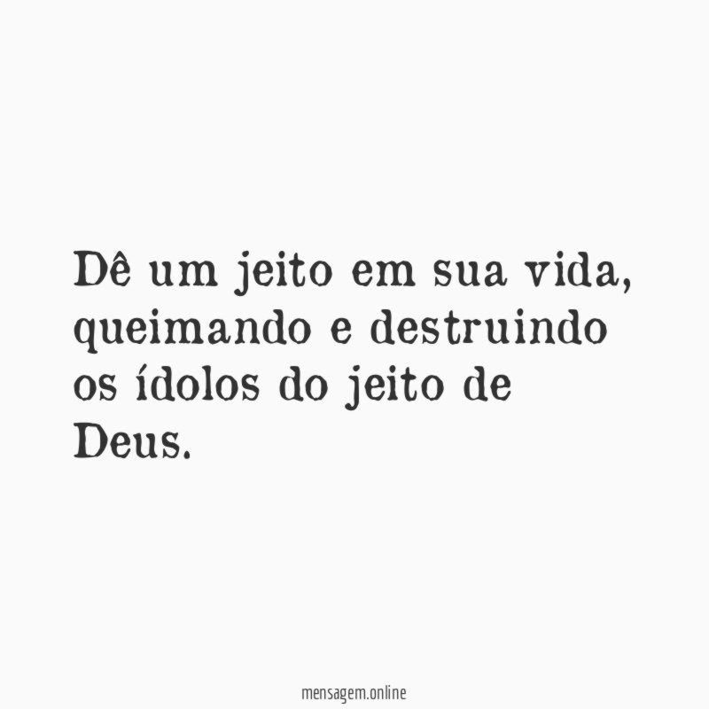 Dê um jeito em sua vida
