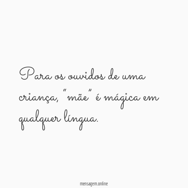 Para os ouvidos de uma criança