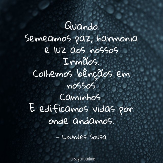 Quando Semeamos paz