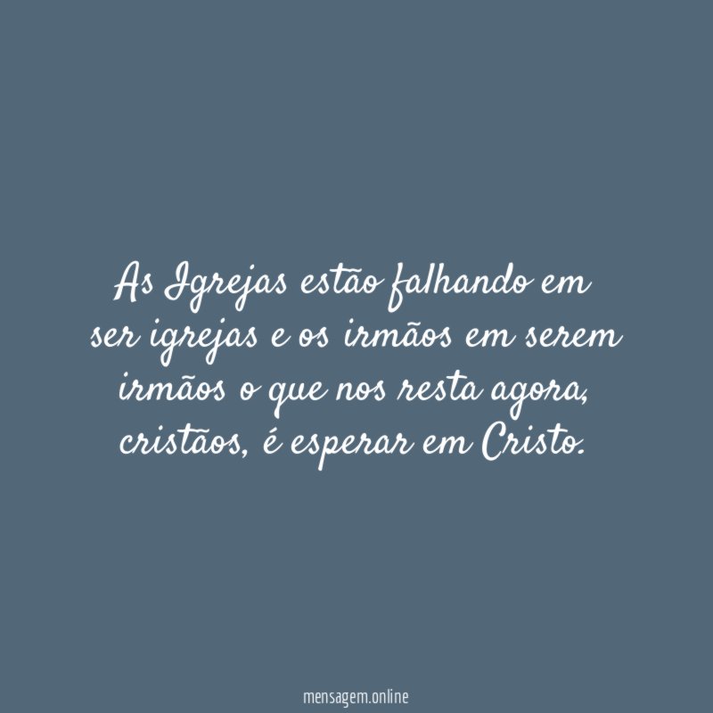 As Igrejas estão falhando em ser igrejas