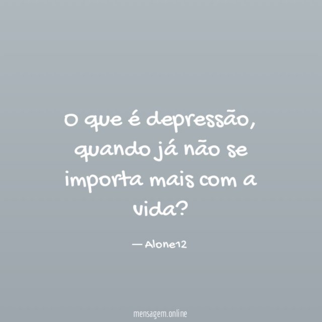 O que é depressão