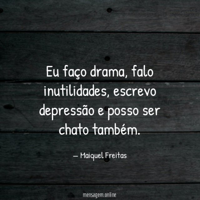 Eu faço drama