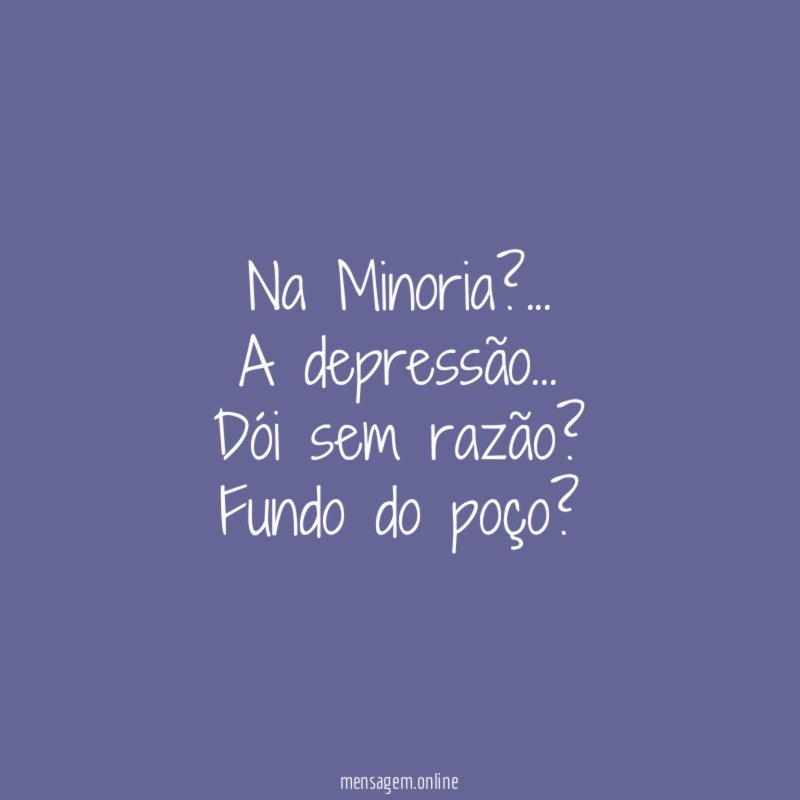 Na Minoria?…