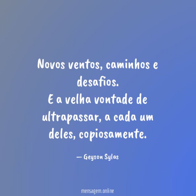 Novos ventos