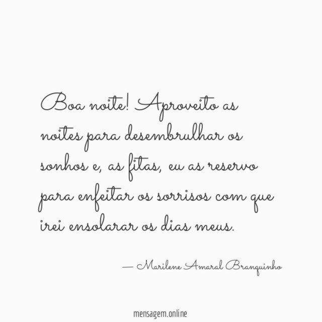Boa noite