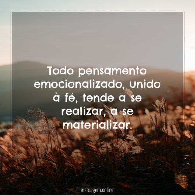 Todo pensamento emocionalizado