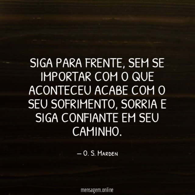 Siga para frente