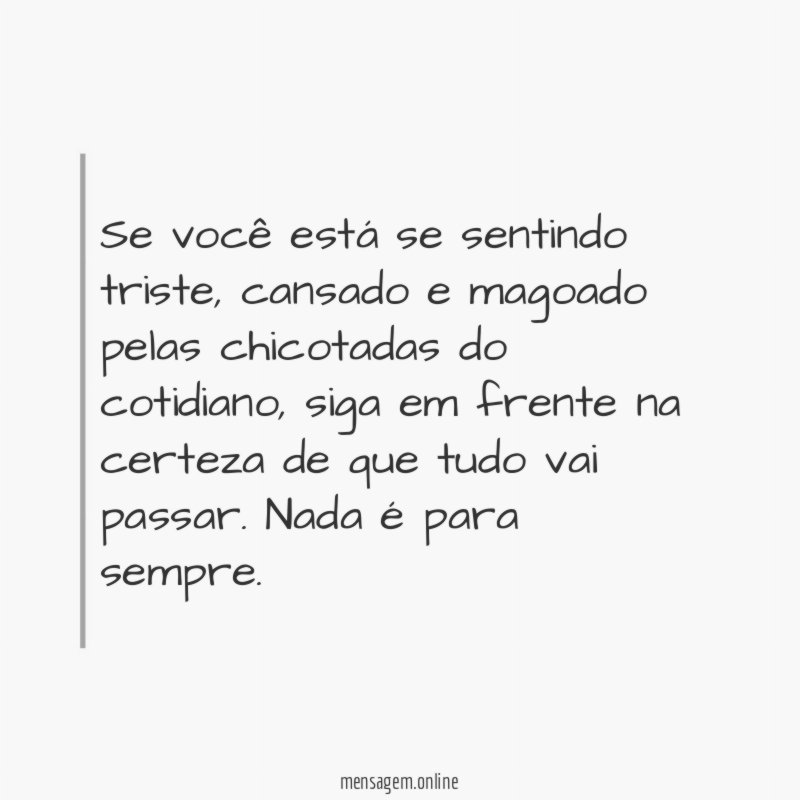 Se você está se sentindo triste
