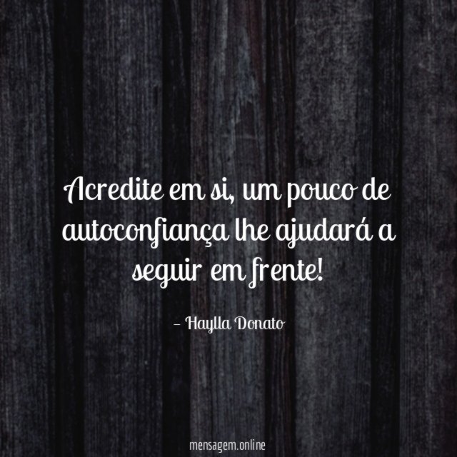 Acredite em si