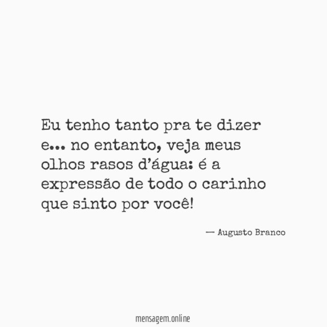 Eu tenho tanto pra te dizer