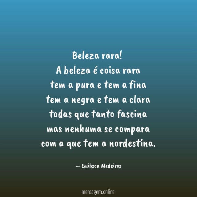 Beleza rara!