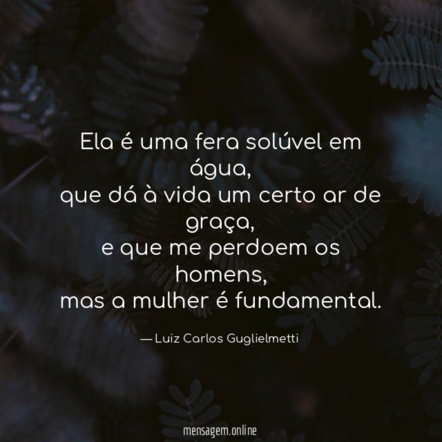 Ela é uma fera solúvel em água