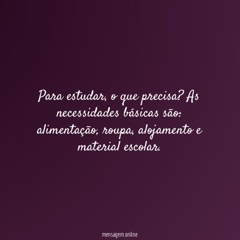 Para estudar