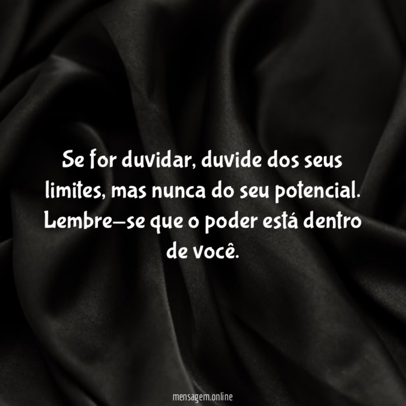 Se for duvidar