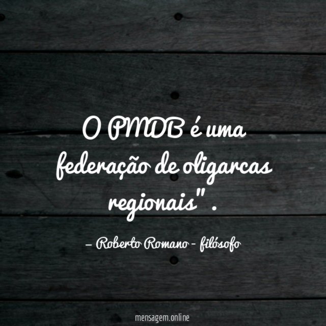O PMDB é uma federação de oligarcas regionais"