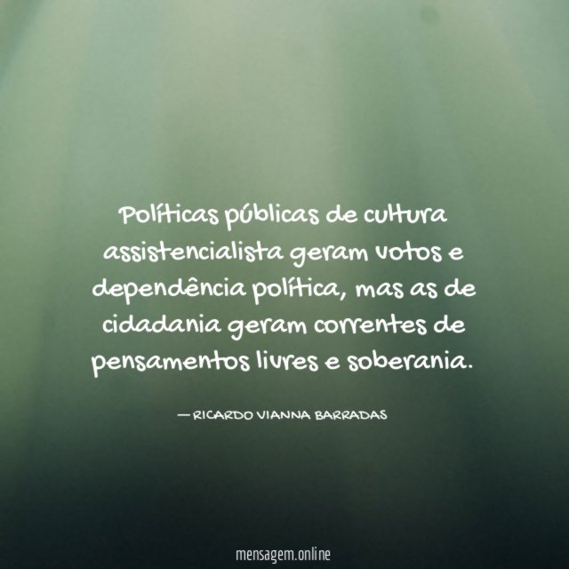 Políticas públicas de cultura assistencialista geram votos