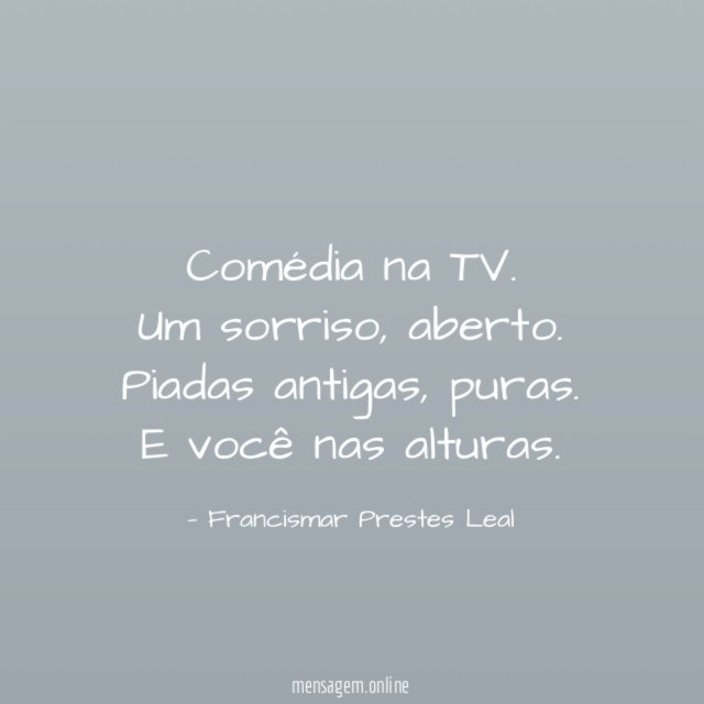 Comédia na TV.