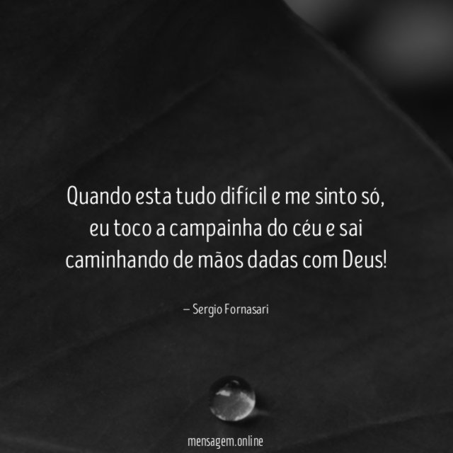 Quando esta tudo difícil e me sinto só