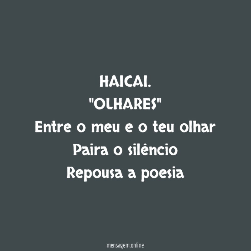 HAICAI. "OLHARES"