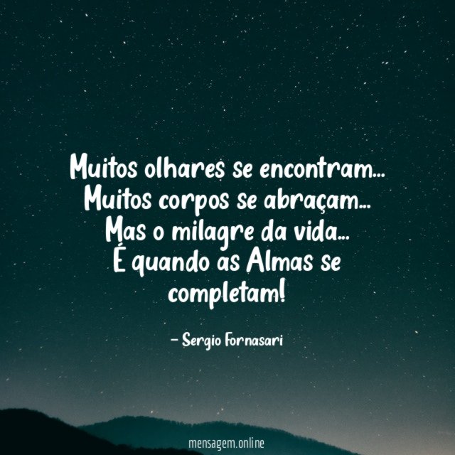 Muitos olhares se encontram