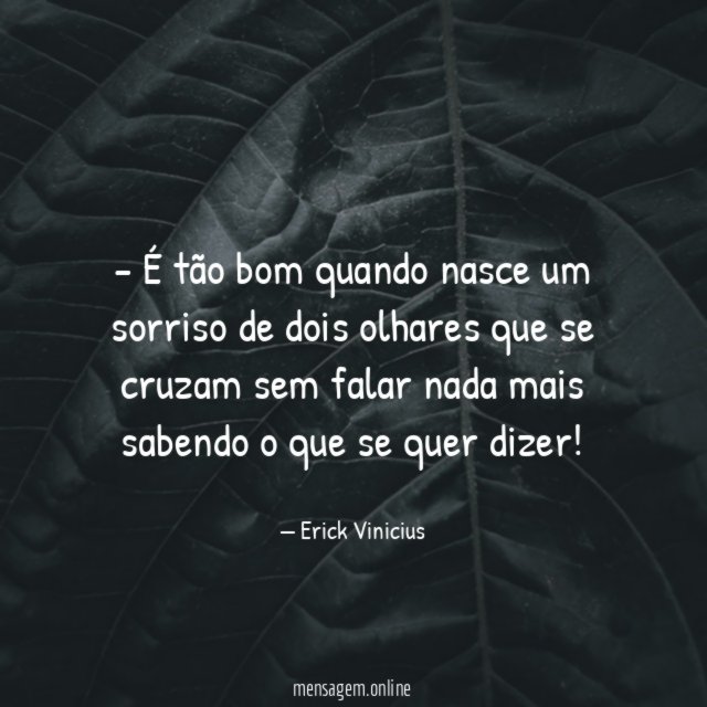 É tão bom quando nasce um sorriso