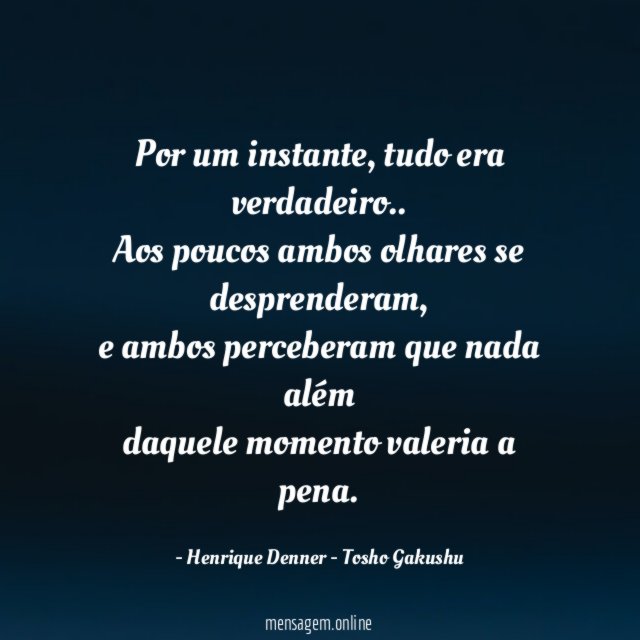 Por um instante