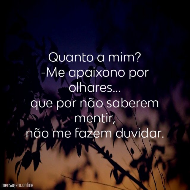 Quanto a mim