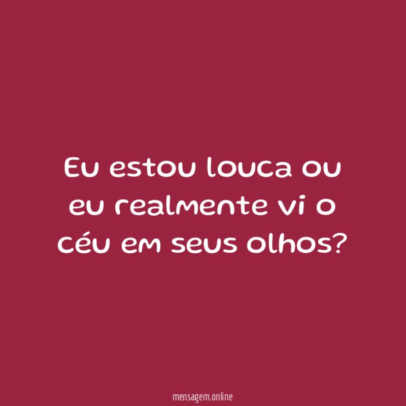Eu estou louca ou eu realmente vi