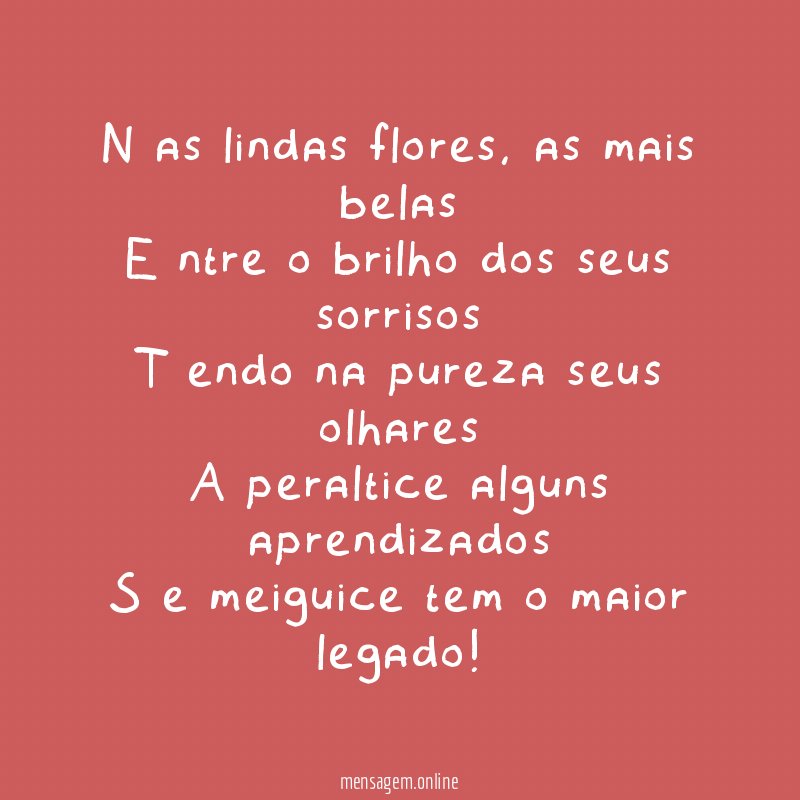 N as lindas flores