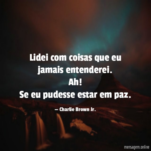 Lidei com coisas que eu jamais entenderei