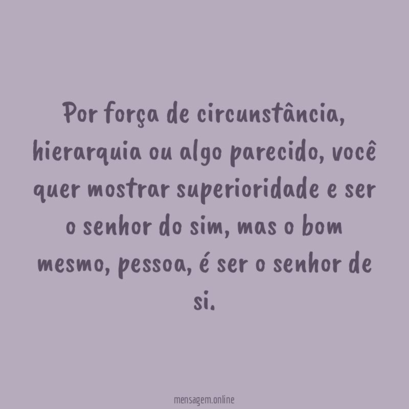 Por força de circunstância