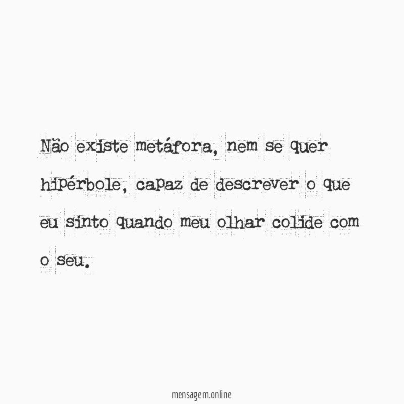 Não existe metáfora